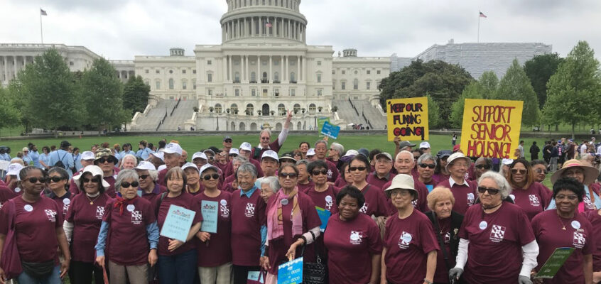 Empowered Residents from Fellowship Square Rally DC Washington DC